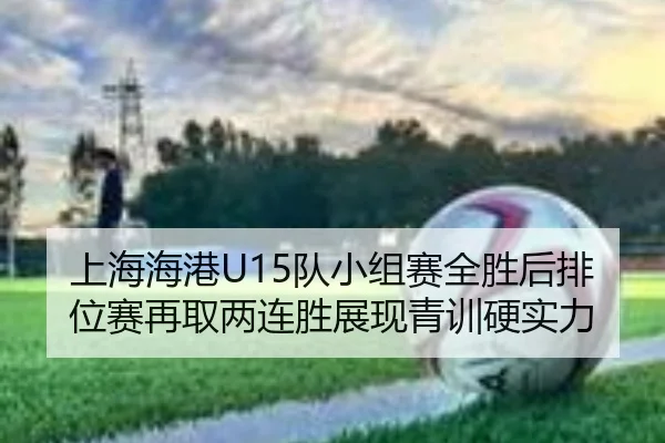 上海海港U15队小组赛全胜后排位赛再取两连胜展现青训硬实力 | ACMilanSports